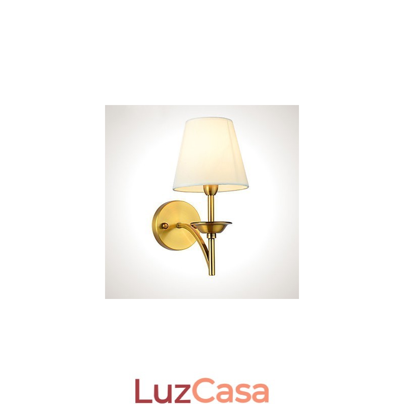 Luminárias de parede clássicas para quarto, luminárias de parede simples de metal para sala de estar, bar, café, corredor, varanda, luminária de parede