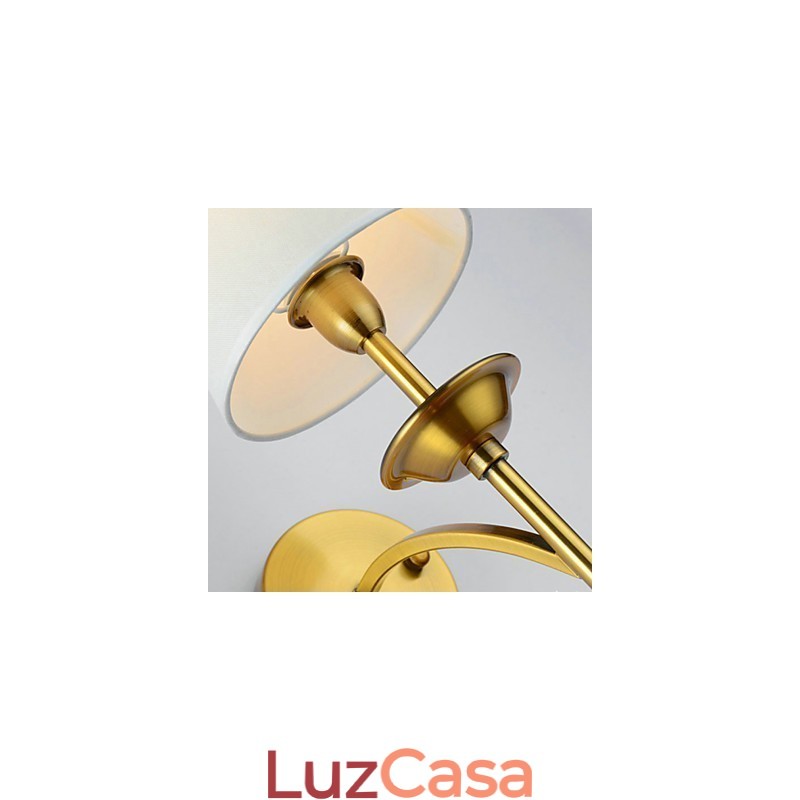 Luminárias de parede clássicas para quarto, luminárias de parede simples de metal para sala de estar, bar, café, corredor, varanda, luminária de parede