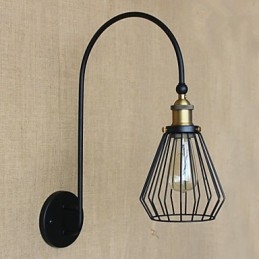 Luminária de parede decorativa grande de cabeça única, estilo nórdico mediterrâneo, retrô, criativa e moderna