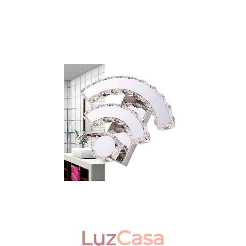 Apliques de parede Cristal Mini Estilo Moderno Contemporâneo Cristal