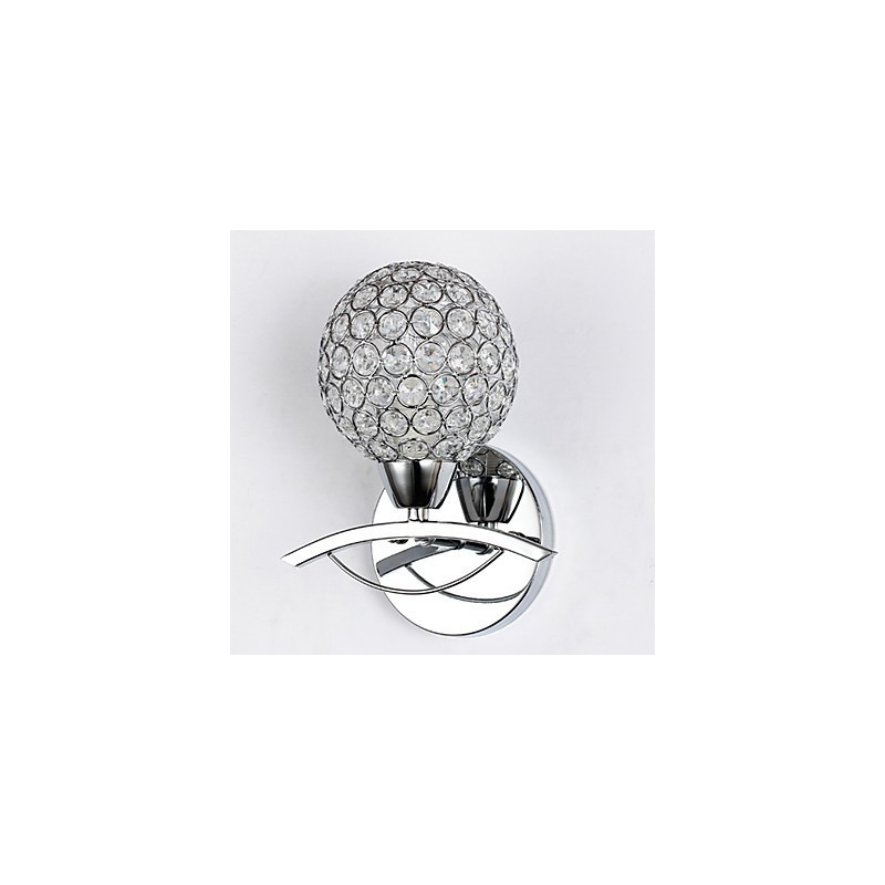 Apliques de parede Luminárias de parede de leitura Cristal Mini Estilo Moderno Contemporâneo Metal
