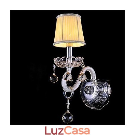 Cristal Mini Estilo Arandelas de Parede Vela Luzes de Parede Modernas Contemporâneas Vidro Cristal Mini Estilo Arandelas de Parede Vela Luzes de Parede Modernas Contemporâneas Vidro
