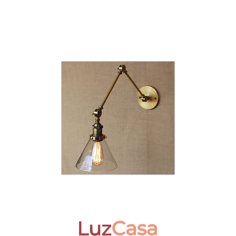 Loja Vintage Retro Exclusivamente Design Moderno Bronze Igreja Lobby Decorado Quarto Luminária de Parede