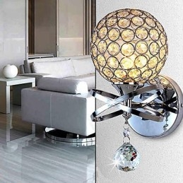 Apliques de parede de cristal Moderno Contemporâneo G9 Metal