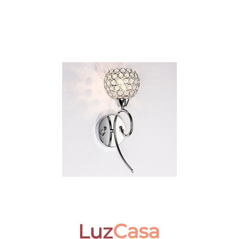 Arandelas de parede Luminárias de parede de leitura Cristal Mini Estilo Moderno Contemporâneo Metal