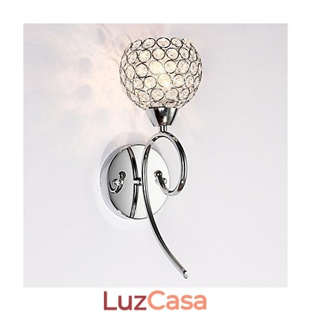 Arandelas de parede Luminárias de parede de leitura Cristal Mini Estilo Moderno Contemporâneo Metal Arandelas de parede Luminárias de parede de leitura Cristal Mini Estilo Moderno Contemporâneo Metal