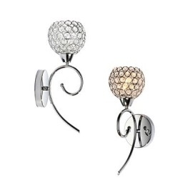 Arandelas de parede Luminárias de parede de leitura Cristal Mini Estilo Moderno Contemporâneo Metal