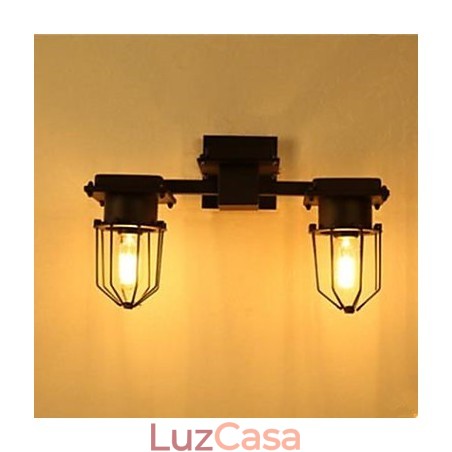 Luminária de parede em ferro forjado, escada para corredor, cabeceira de cama Luminária de parede em ferro forjado, escada para corredor, cabeceira de cama
