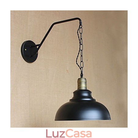Luminária de parede de personalidade simples e criativa, corrente industrial, americana, retrô, ferro, corredor, quarto, cabeceira, luminária de parede Luminária de parede de personalidade simples e criativa, corrente industrial, americana, retrô, ferro, corredor, quarto, cabeceira, luminária de parede