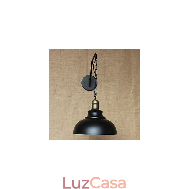 Luminária de parede de personalidade simples e criativa, corrente industrial, americana, retrô, ferro, corredor, quarto, cabeceira, luminária de parede