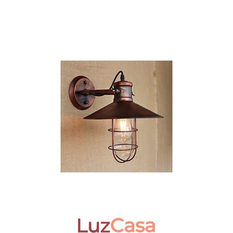 Loft industrial Armazém Sala de estar criativa Varanda Vento Ferruginoso Nostalgic Retro Pastoral Escadaria Luminária de parede