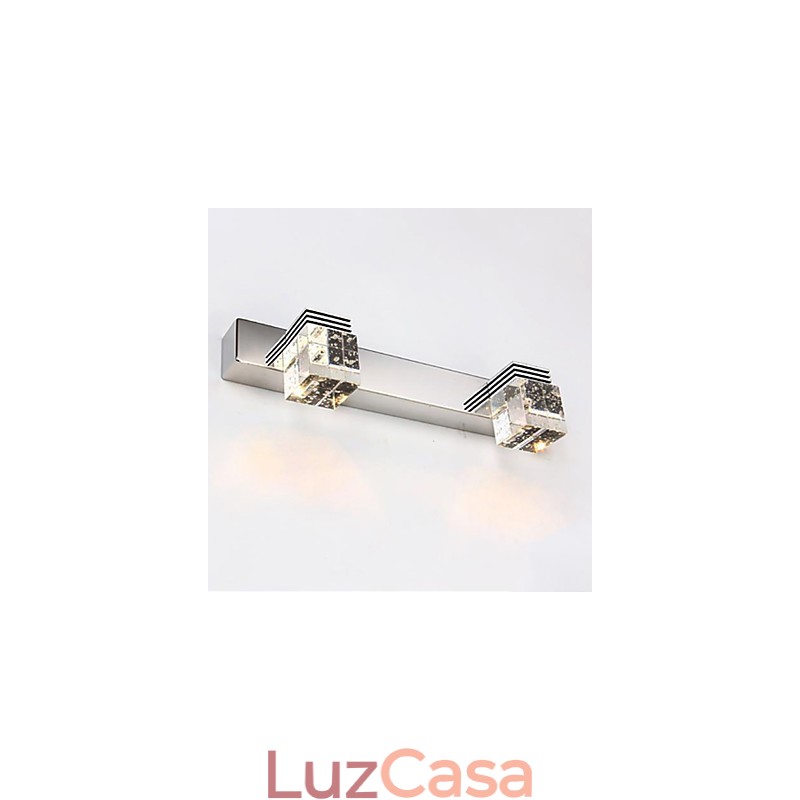 Arandelas de parede Iluminação de banheiro Wall Washers Cristal Mini Estilo Moderno Contemporâneo Metal