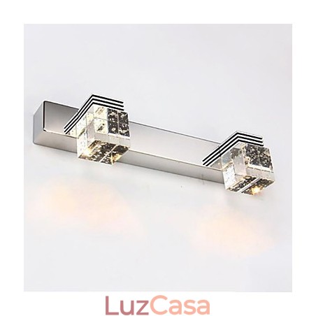 Arandelas de parede Iluminação de banheiro Wall Washers Cristal Mini Estilo Moderno Contemporâneo Metal