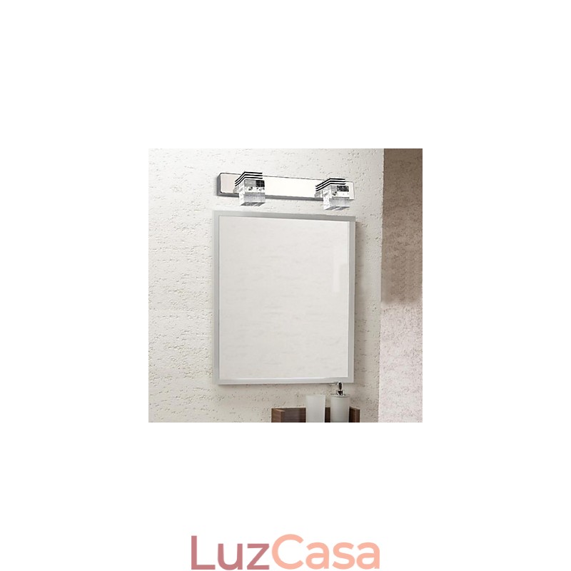 Arandelas de parede Iluminação de banheiro Wall Washers Cristal Mini Estilo Moderno Contemporâneo Metal