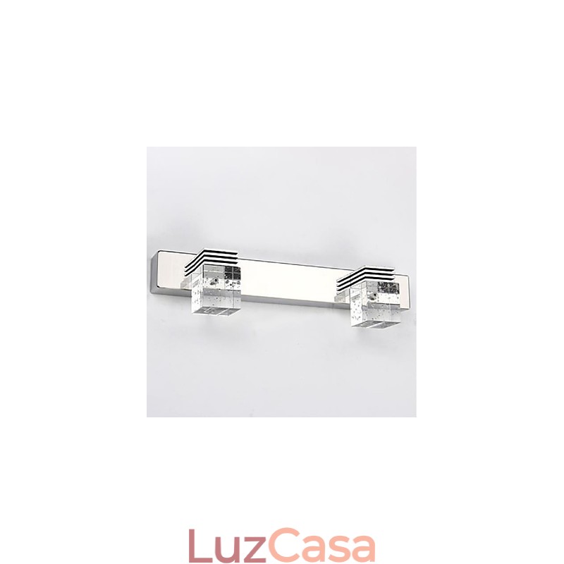 Arandelas de parede Iluminação de banheiro Wall Washers Cristal Mini Estilo Moderno Contemporâneo Metal