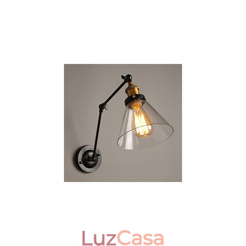 Luminária de parede dupla criativa estilo loft rural retrô Titan Section