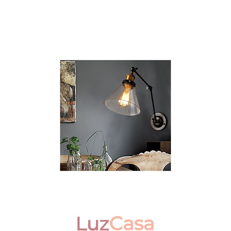 Luminária de parede dupla criativa estilo loft rural retrô Titan Section