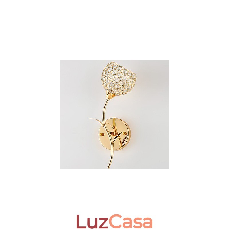 Luminária de parede de cristal moderna e minimalista