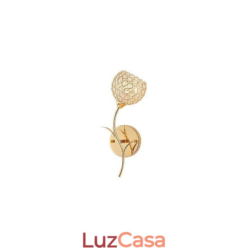 Luminária de parede de cristal moderna e minimalista