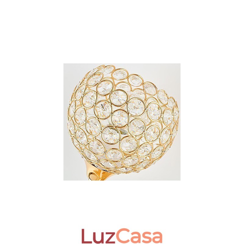 Luminária de parede de cristal moderna e minimalista