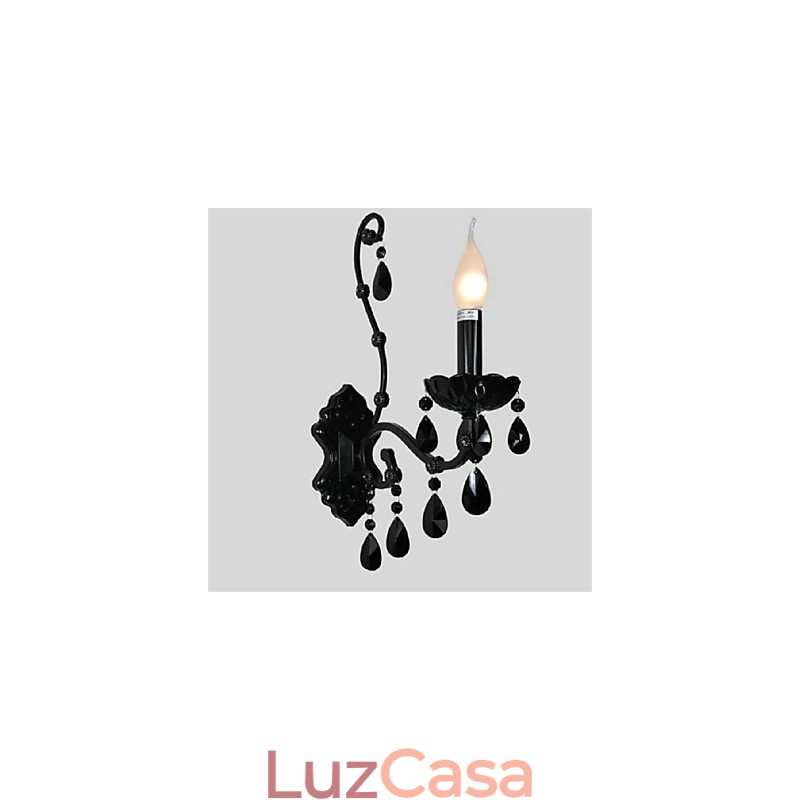 Cristal Mini Estilo Arandelas De Parede Vela Luzes De Parede Moderno Contemporâneo Metal