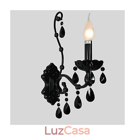 Cristal Mini Estilo Arandelas De Parede Vela Luzes De Parede Moderno Contemporâneo Metal Cristal Mini Estilo Arandelas De Parede Vela Luzes De Parede Moderno Contemporâneo Metal