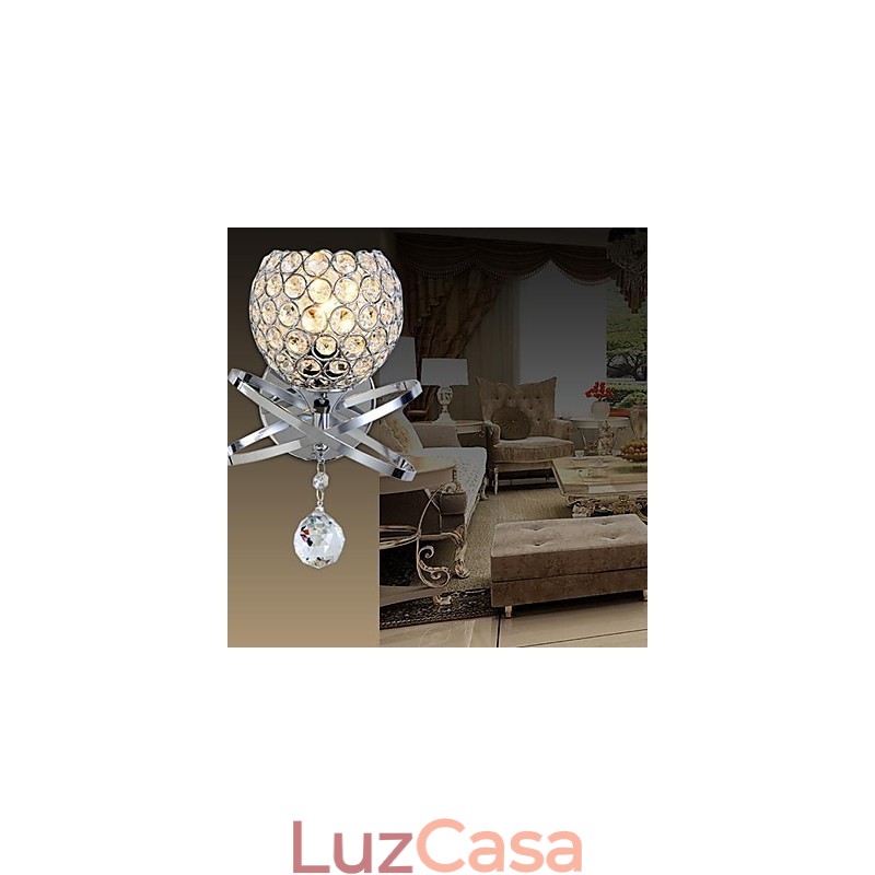 Apliques de parede de cristal Metal moderno e contemporâneo