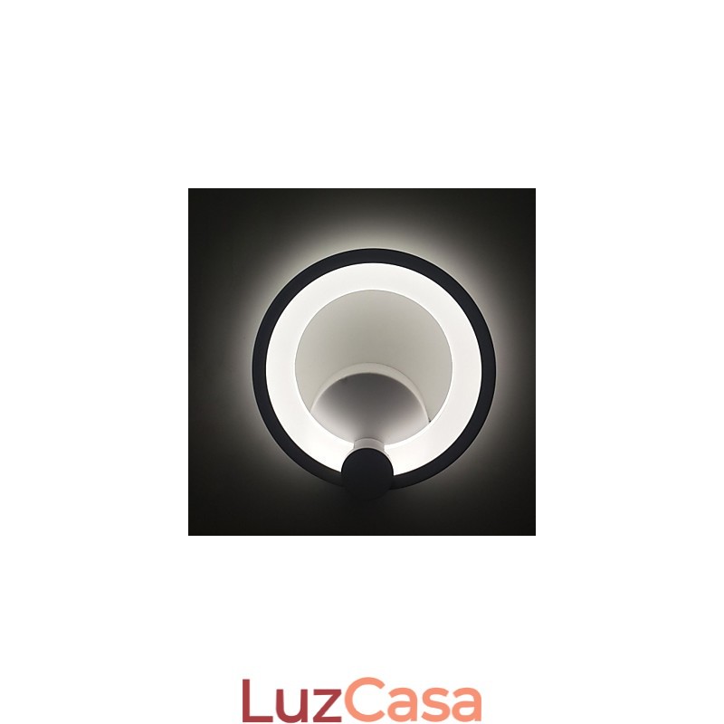 Apliques de parede Modern Ring Contemporâneo Metal Acrílico 90 240V