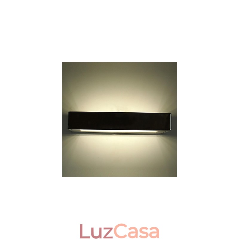 Luminárias de parede embutidas modernas contemporâneas de metal
