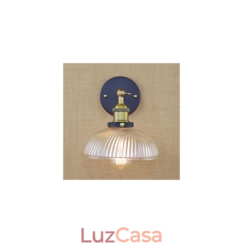 American Country Retro Personalidade Criativa Popular Luminária de Parede Decorativa de Vidro