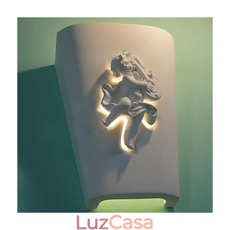 Luminária de parede criativa rural criativa mediterrânea estilo europeu luminária de parede cupido luz Luminária de parede criativa rural criativa mediterrânea estilo europeu luminária de parede cupido luz