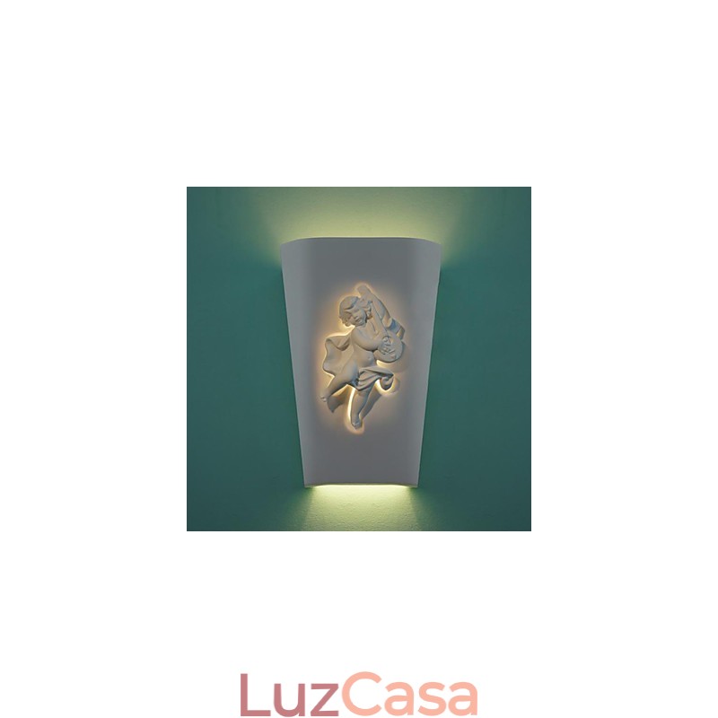 Luminária de parede criativa rural criativa mediterrânea estilo europeu luminária de parede cupido luz