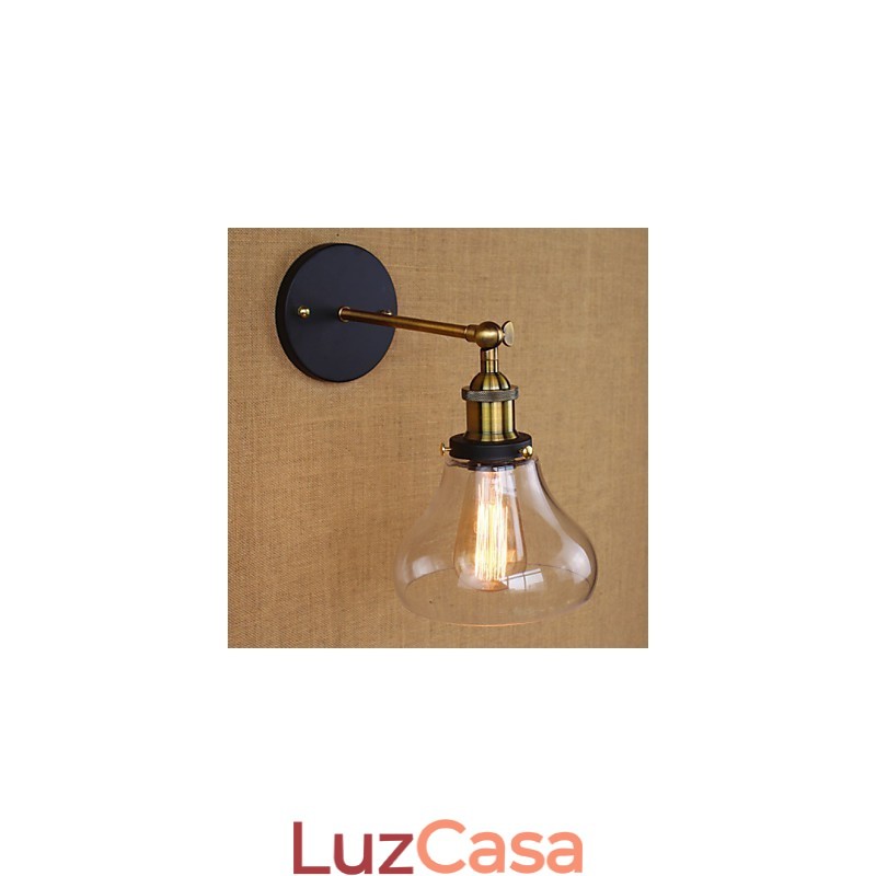 Aplique de parede decorativo industrial nostálgico estilo country americano