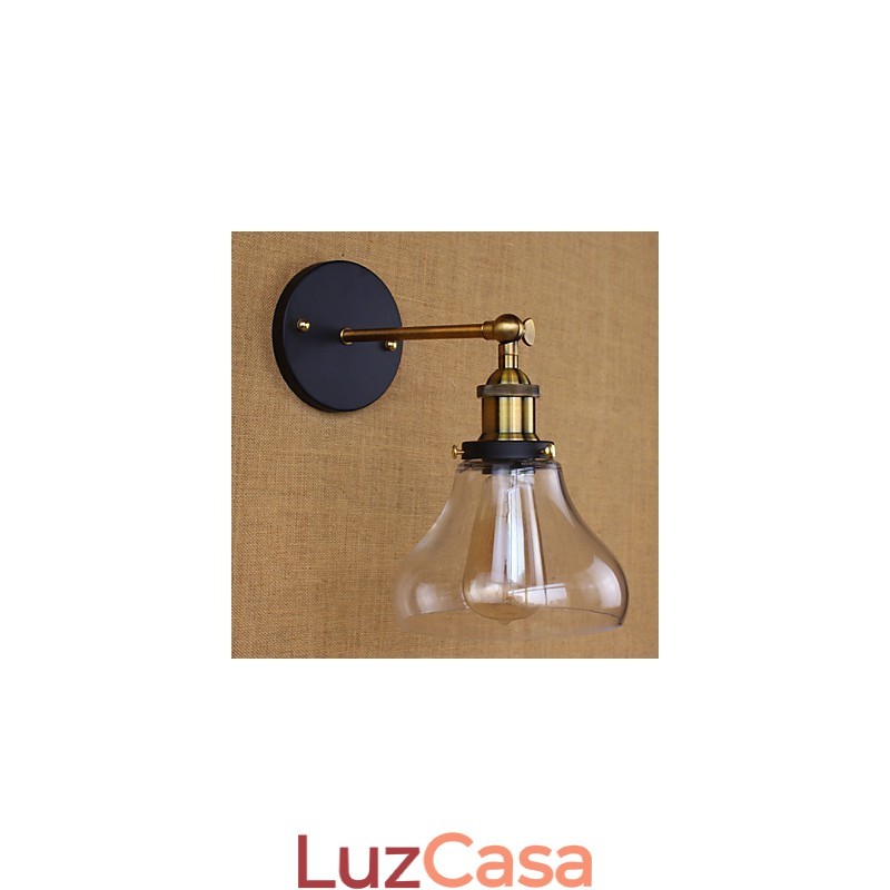Aplique de parede decorativo industrial nostálgico estilo country americano