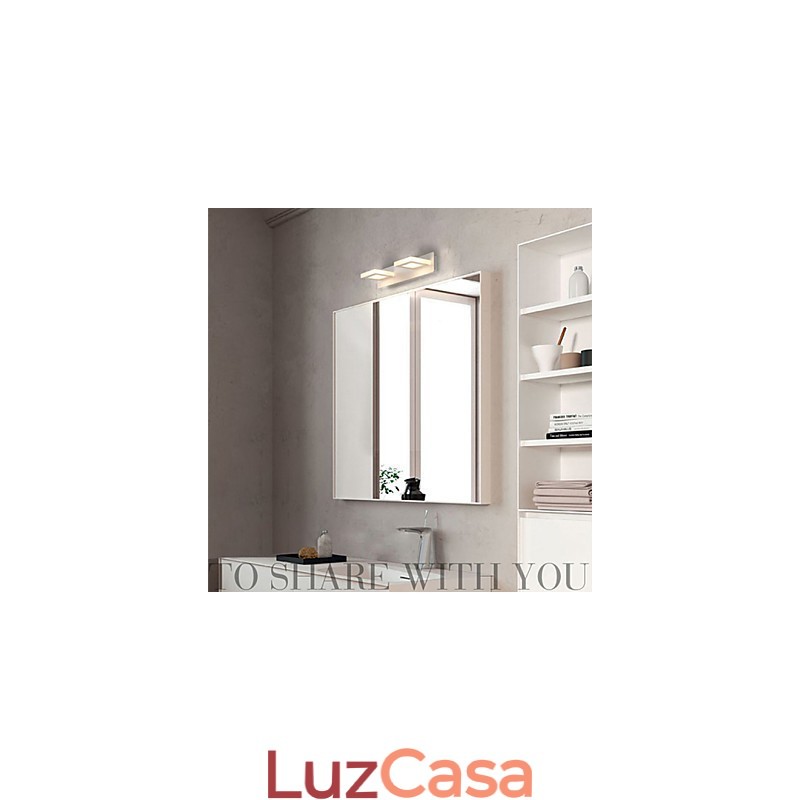 Iluminação de banheiro moderna contemporânea Metal