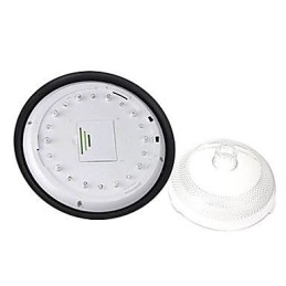 Aplique de parede de plástico super brilhante branco