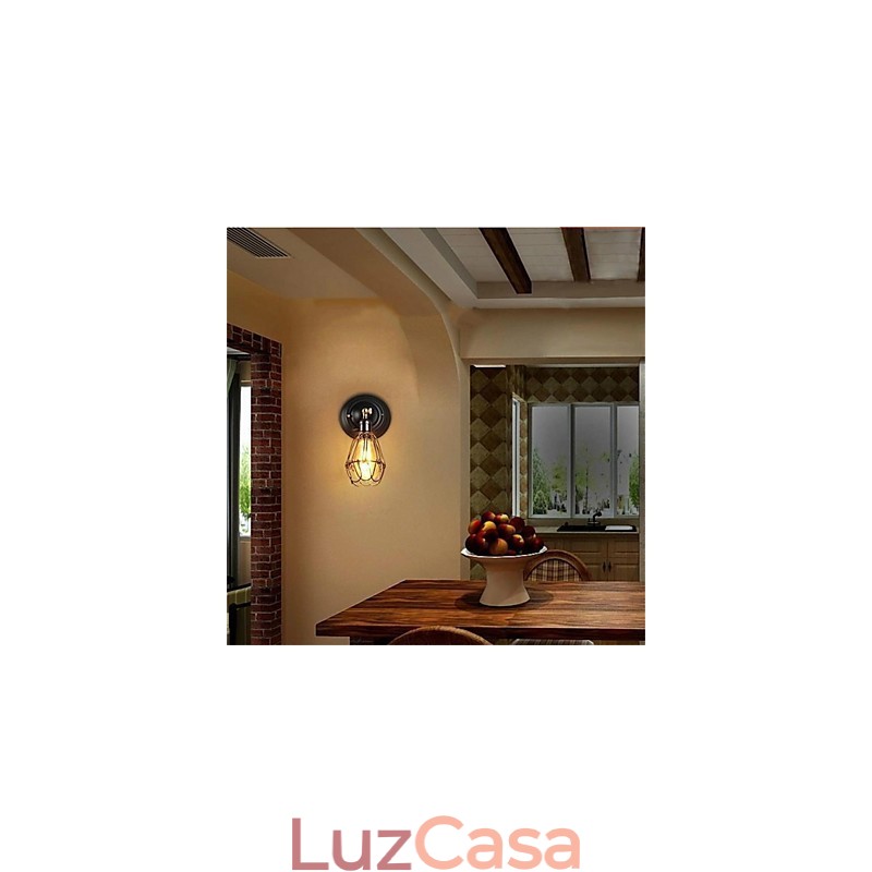 Cheio de personalidade, aparência elegante, gaiola americana retrô, parede