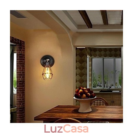 Cheio de personalidade, aparência elegante, gaiola americana retrô, parede