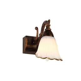Arandelas de parede Iluminação de banheiro Luzes de parede de leitura Mini estilo rústico Lodge Metal