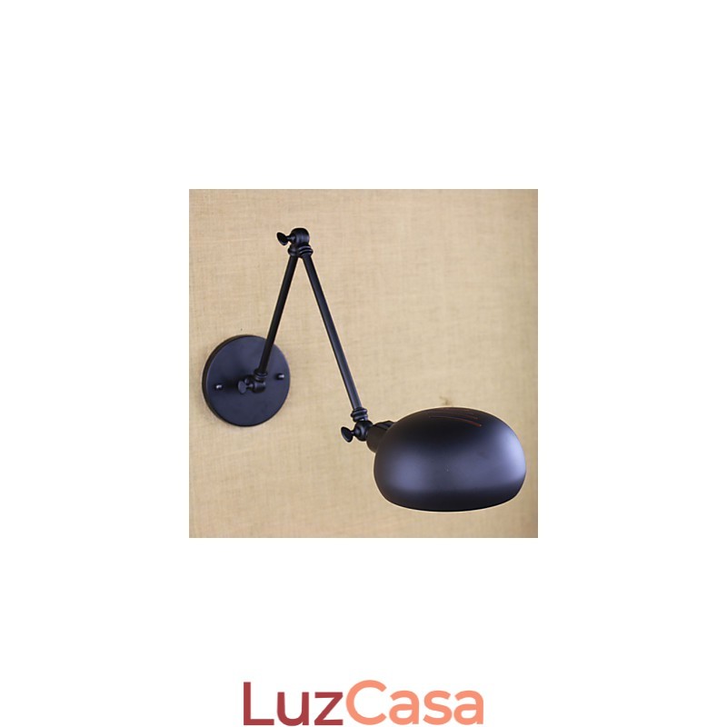 Há o braço longo do interruptor duplo minimalista Europa personalizado estilo retrô iluminação de parede de ferro