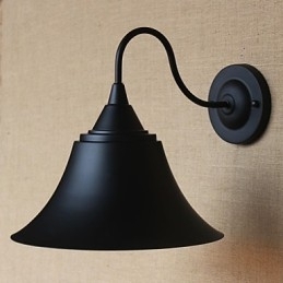 American Country Personalidade Criativa Simples Loja de Roupas Ferro Preto Chifre Luminária de Parede Decorativa