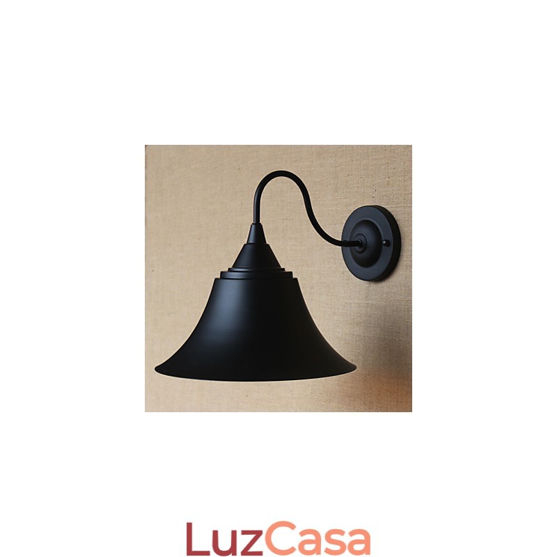 American Country Personalidade Criativa Simples Loja de Roupas Ferro Preto Chifre Luminária de Parede Decorativa