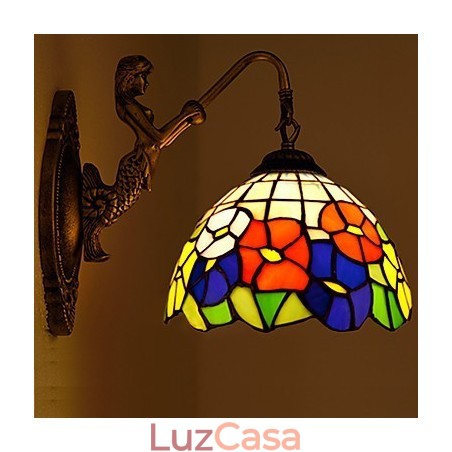Luminária de parede de ferro forjado criativa rural contratada europeia Luminária de parede de ferro forjado criativa rural contratada europeia