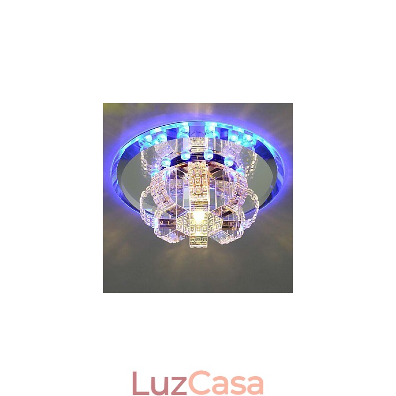 Luminária de teto de cristal Spotlight SMD 3W Lâmpada criativa Absorve luz de cúpula