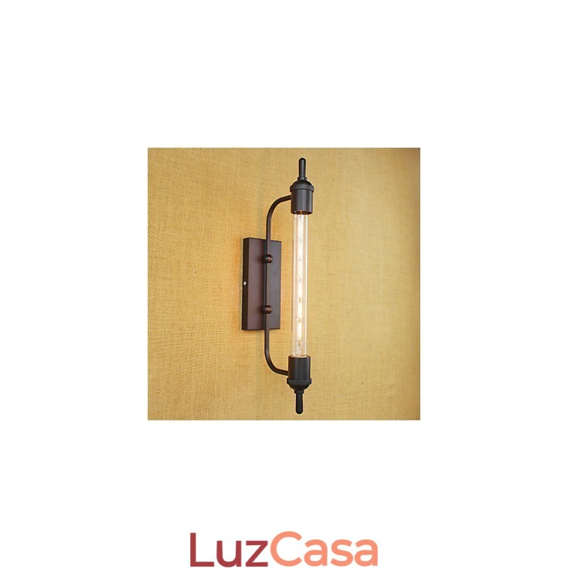 Europa e roupas retrô arte restaurante edison lâmpada flauta arandela decorativa