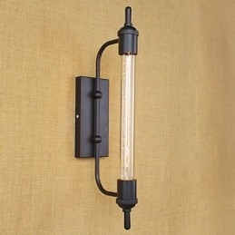 Europa e roupas retrô arte restaurante edison lâmpada flauta arandela decorativa