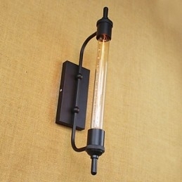 Europa e roupas retrô arte restaurante edison lâmpada flauta arandela decorativa