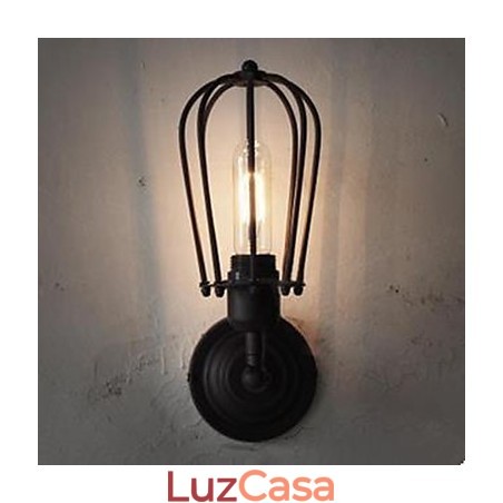 Luminária de parede industrial retrô para corredor interno, luminária de parede de cabeça única em toranja Luminária de parede industrial retrô para corredor interno, luminária de parede de cabeça única em toranja