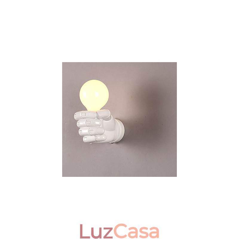 Luminária de parede europeia de mão direita criativa retrô punho luzes