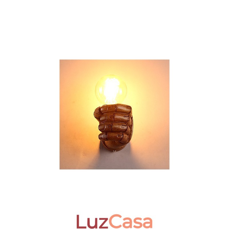 Luminária de parede criativa europeia retrô punho luzes